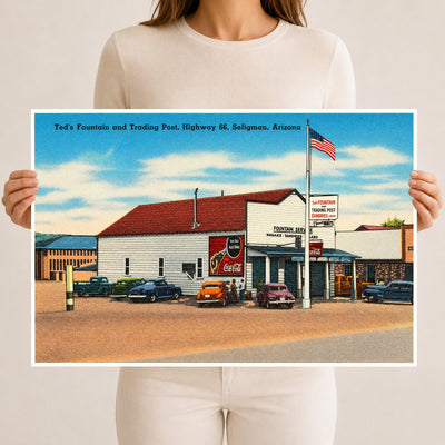 Seligman, AZ: Ted's Fountain and Trading Post, highway 66