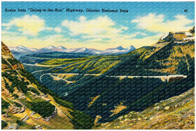 Canada, MT: Scene from "Going-to-the-Sun" Highway, Glacier National Park