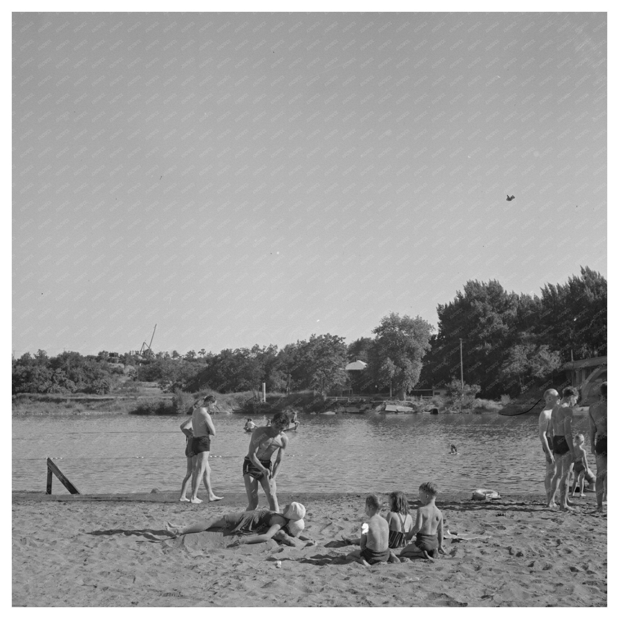 Beach Day in Redding California June 1942 - Available at KNOWOL