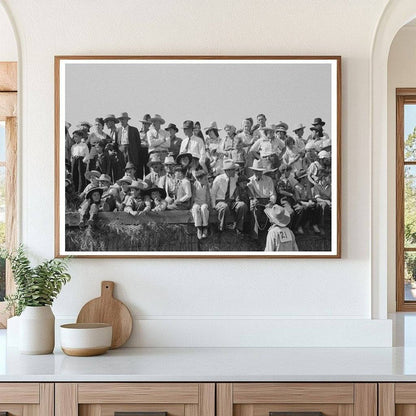 Bean Day Rodeo Spectators in Wagon Mound New Mexico 1939 - Available at KNOWOL