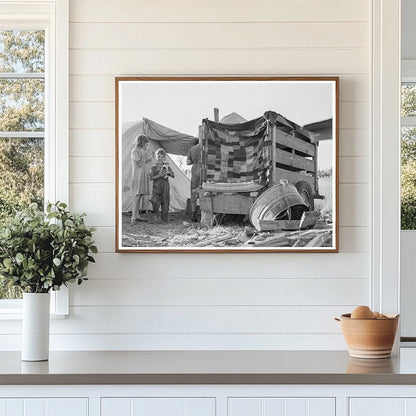 Bean Harvest Camp in West Stayton Oregon August 1939 - Available at KNOWOL