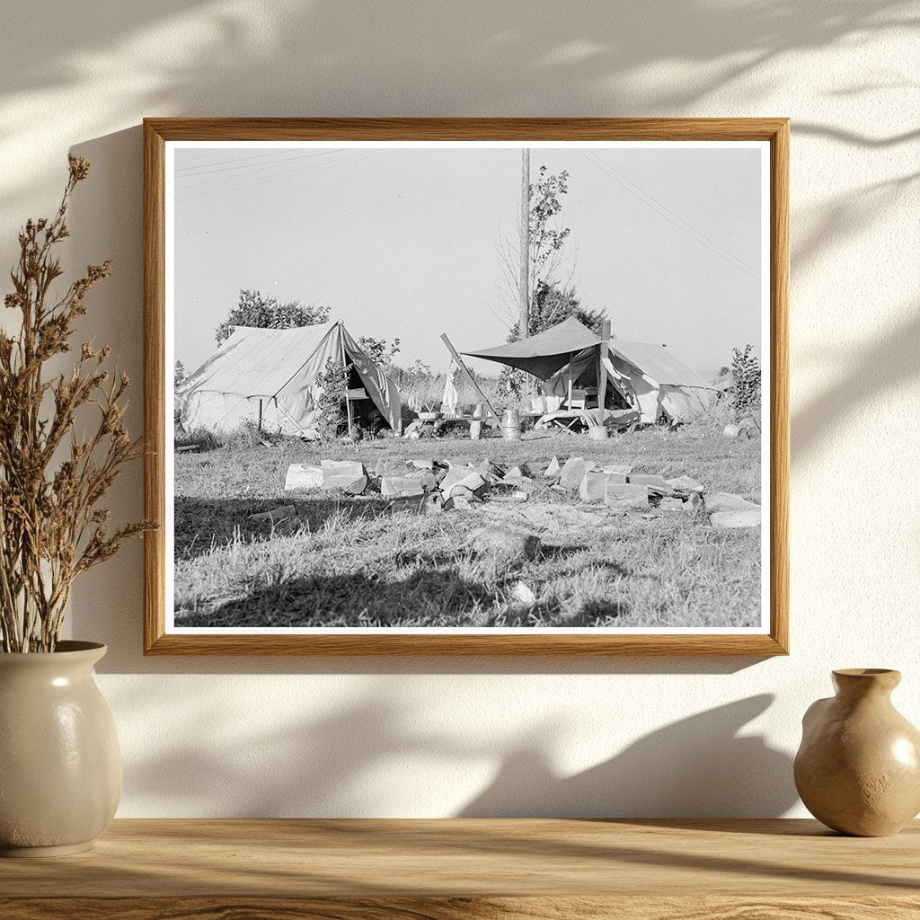 Bean Pickers Camp Marion County Oregon 1939 - Available at KNOWOL