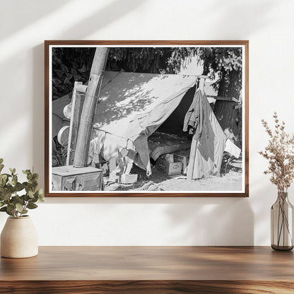 Bean Pickers Tent Oregon August 1939 Historical Photograph - Available at KNOWOL