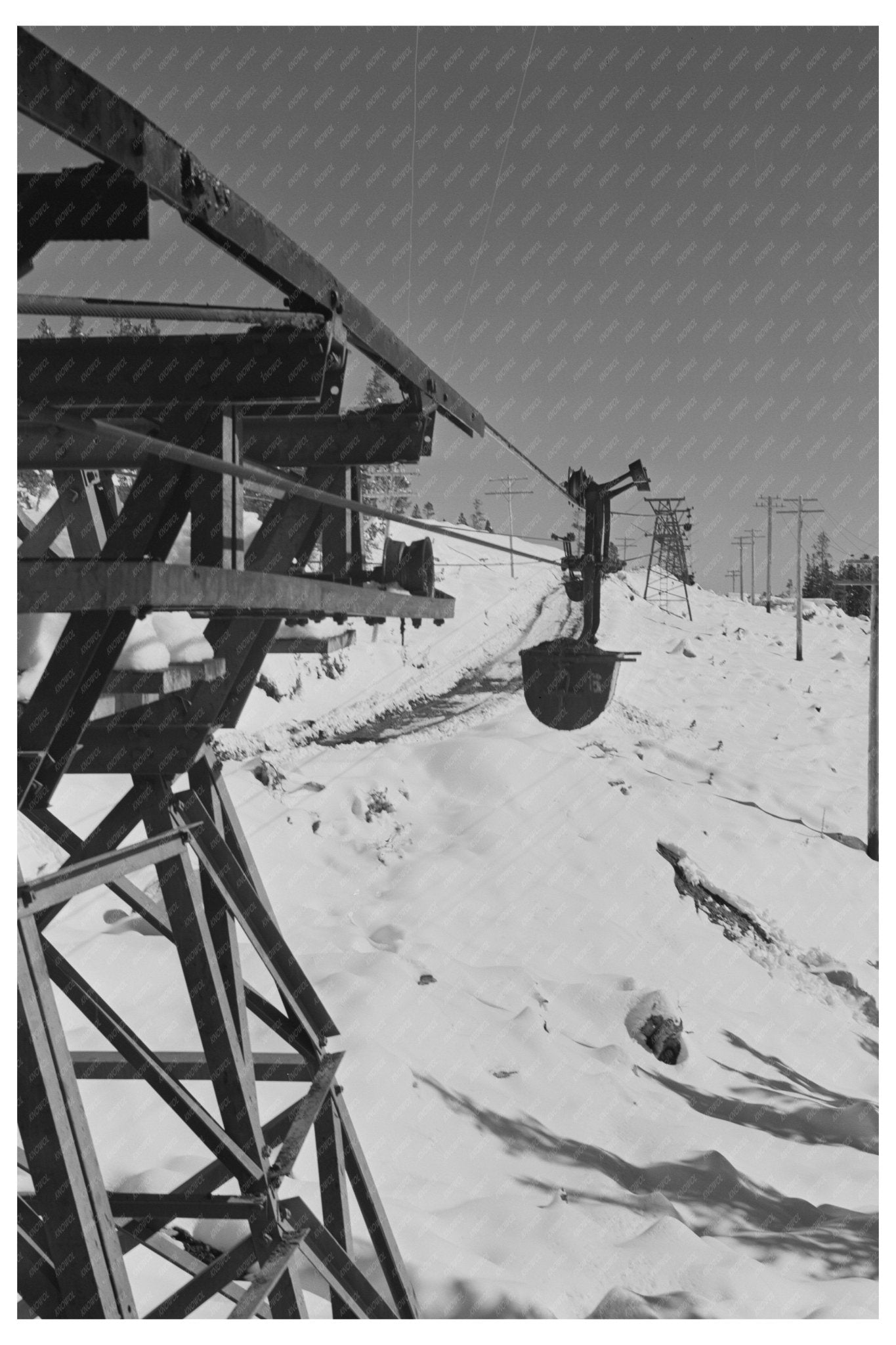Ben Bow Chromite Mine Aerial Tram Stillwater County 1942 - Available at KNOWOL