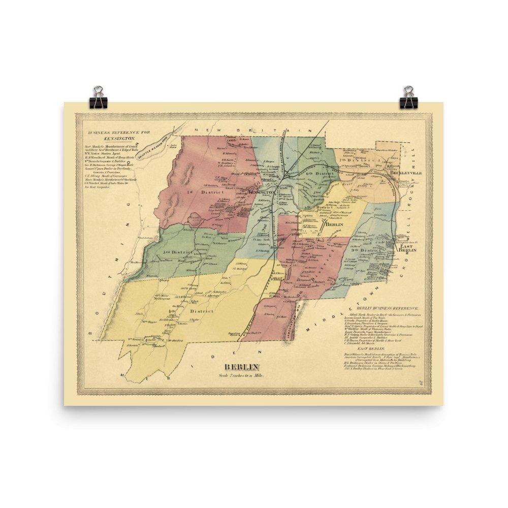 Berlin, CT 1869 - Available at KNOWOL