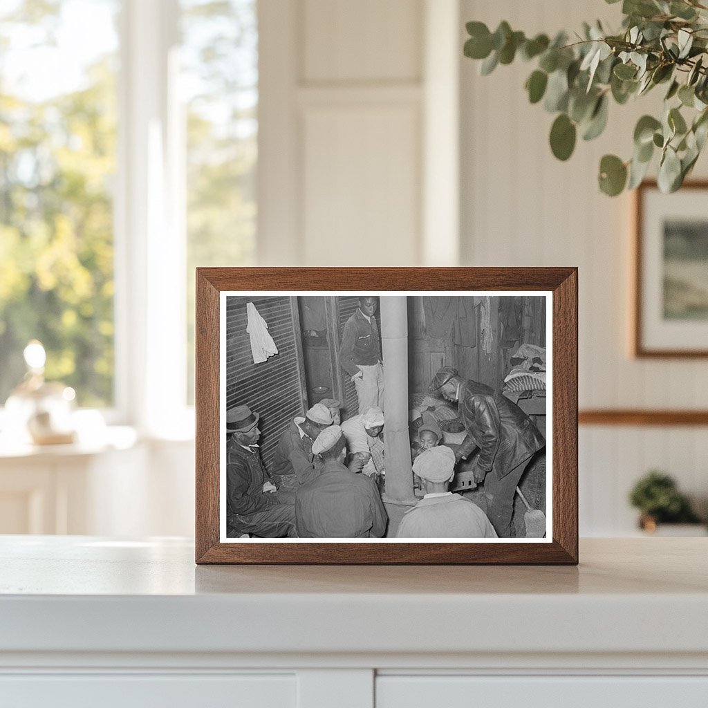 Berry Pickers Gather Around Stove Independence Louisiana 1939 - Available at KNOWOL