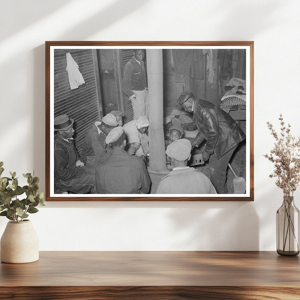 Berry Pickers Gather Around Stove Independence Louisiana 1939 - Available at KNOWOL