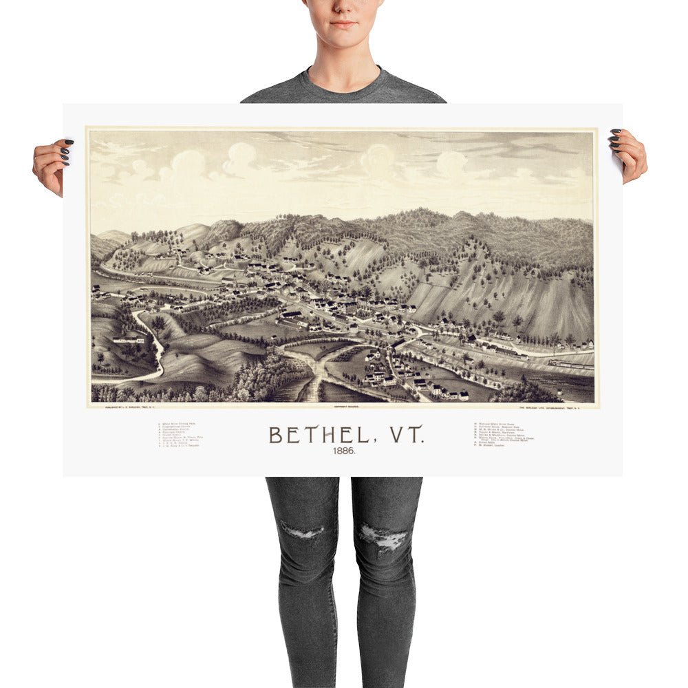 Bethel, Vermont 1886 - Available at KNOWOL