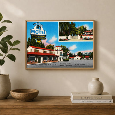 Boise, ID: Mission Motel, near city center, U.S. highways 20-30 and 26, west in city limits