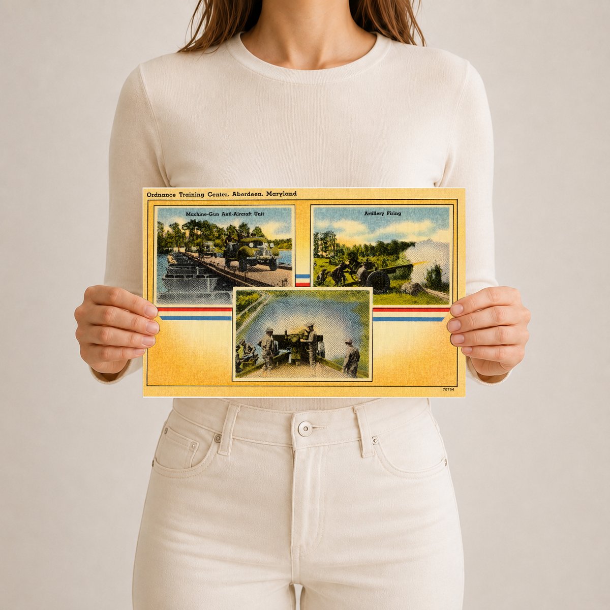 Ordnance Training Center, Aberdeen, Maryland — Vintage Maryland Postcard