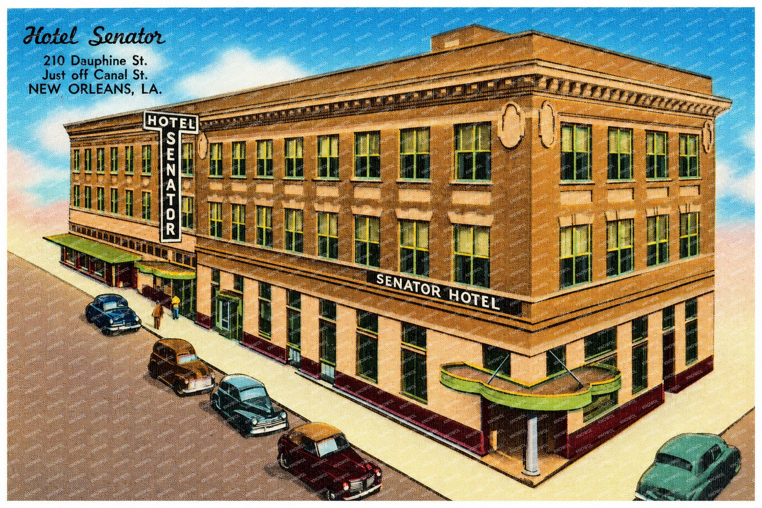 New Orleans, LA: Hotel Senator, 210 Dauphine St., just off Canal St.
