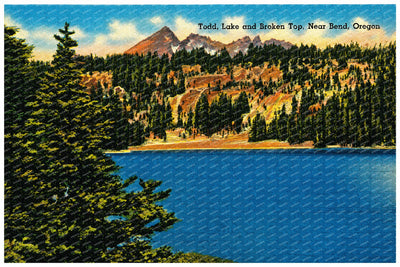 Broken Top, OR: Todd Lake and Broken Top, near Bend