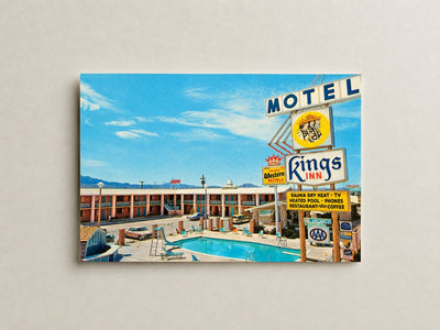 Kingman, AZ: King's Inn Motel, restaurant and lounge, on East Highway 66, Kingman, Arizona 86401
