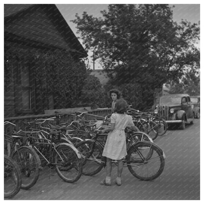 Bicycle Racks in Pocatello Idaho July 1942 - Available at KNOWOL