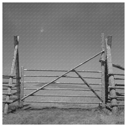 Big Hole Valley Montana Cattle Ranch Gate August 1942 - Available at KNOWOL