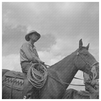 Big Hole Valley Montana Rancher on Horseback 1942 - Available at KNOWOL