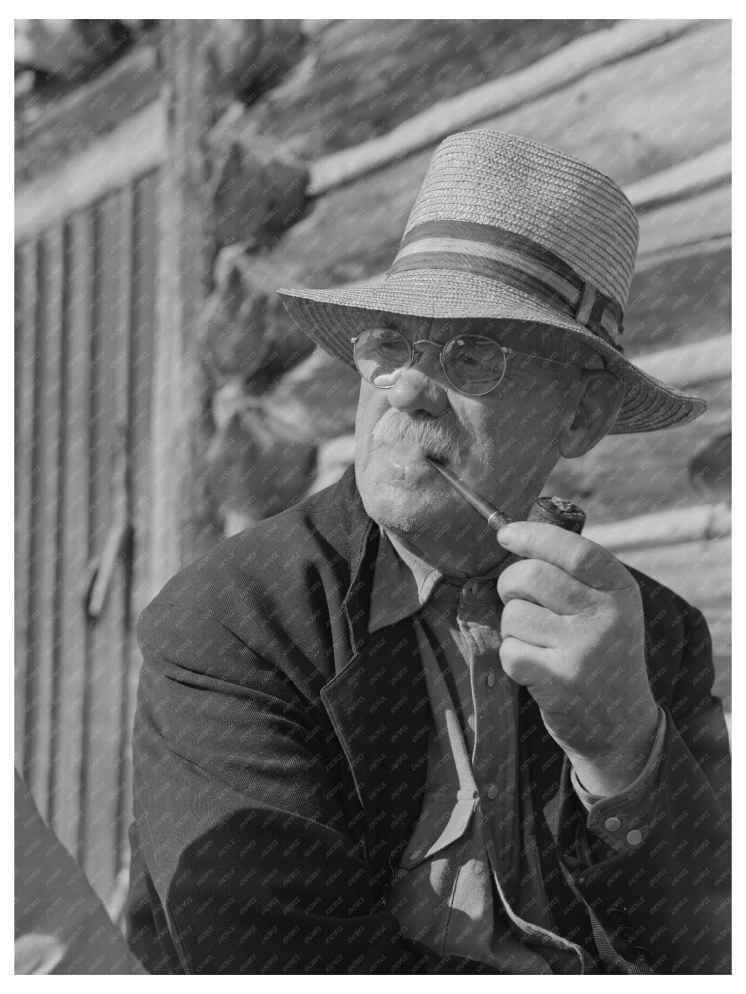 Big Hole Valley Pioneer Rancher Scene 1942 - Available at KNOWOL