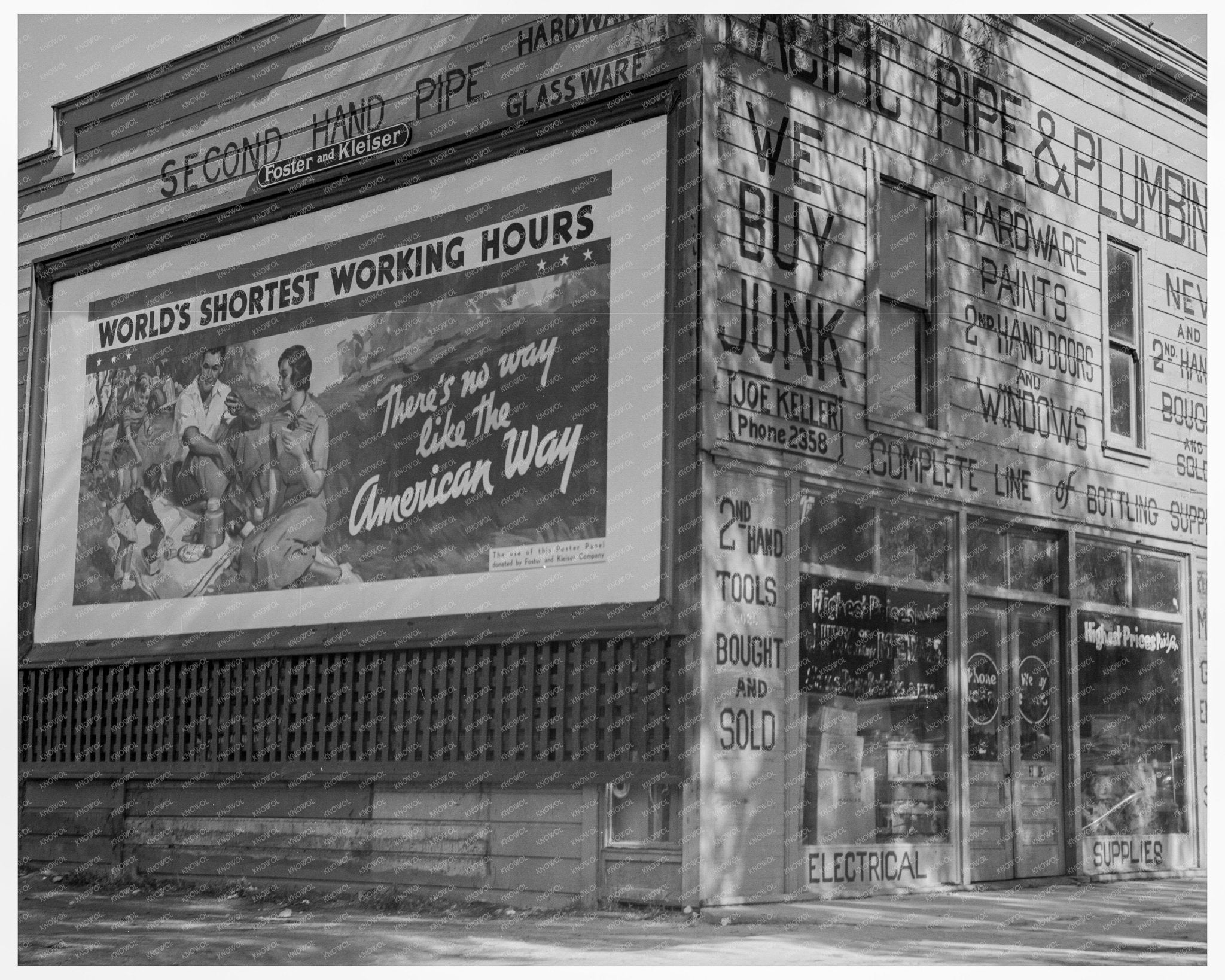 Billboard Along U.S. Highway 99 California 1937 - Available at KNOWOL