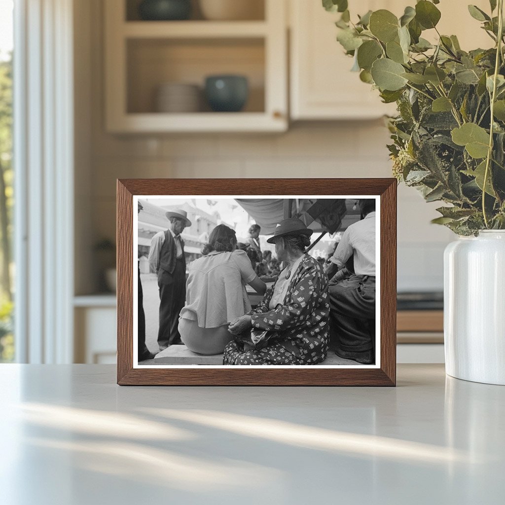 Bingo Game at Taos Fiesta July 1940 Vintage Photo - Available at KNOWOL