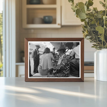 Bingo Game at Taos Fiesta July 1940 Vintage Photo - Available at KNOWOL