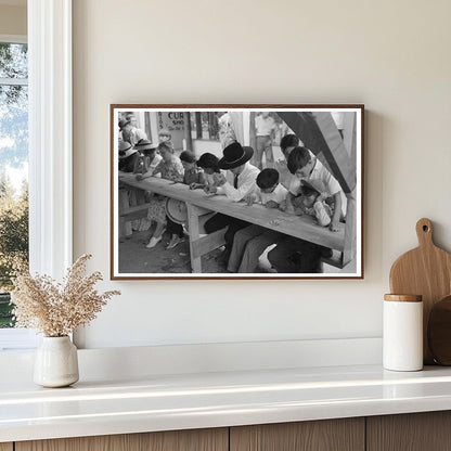 Bingo Game at Taos Fiesta New Mexico July 1940 - Available at KNOWOL