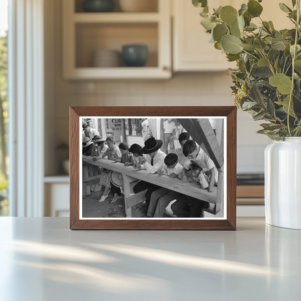 Bingo Game at Taos Fiesta New Mexico July 1940 - Available at KNOWOL