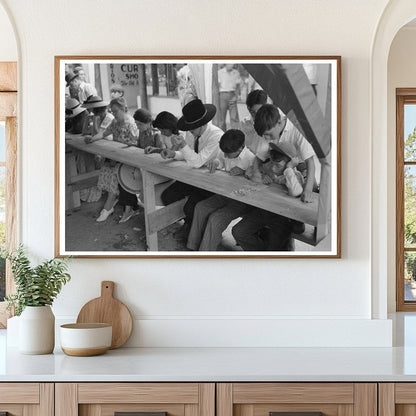 Bingo Game at Taos Fiesta New Mexico July 1940 - Available at KNOWOL