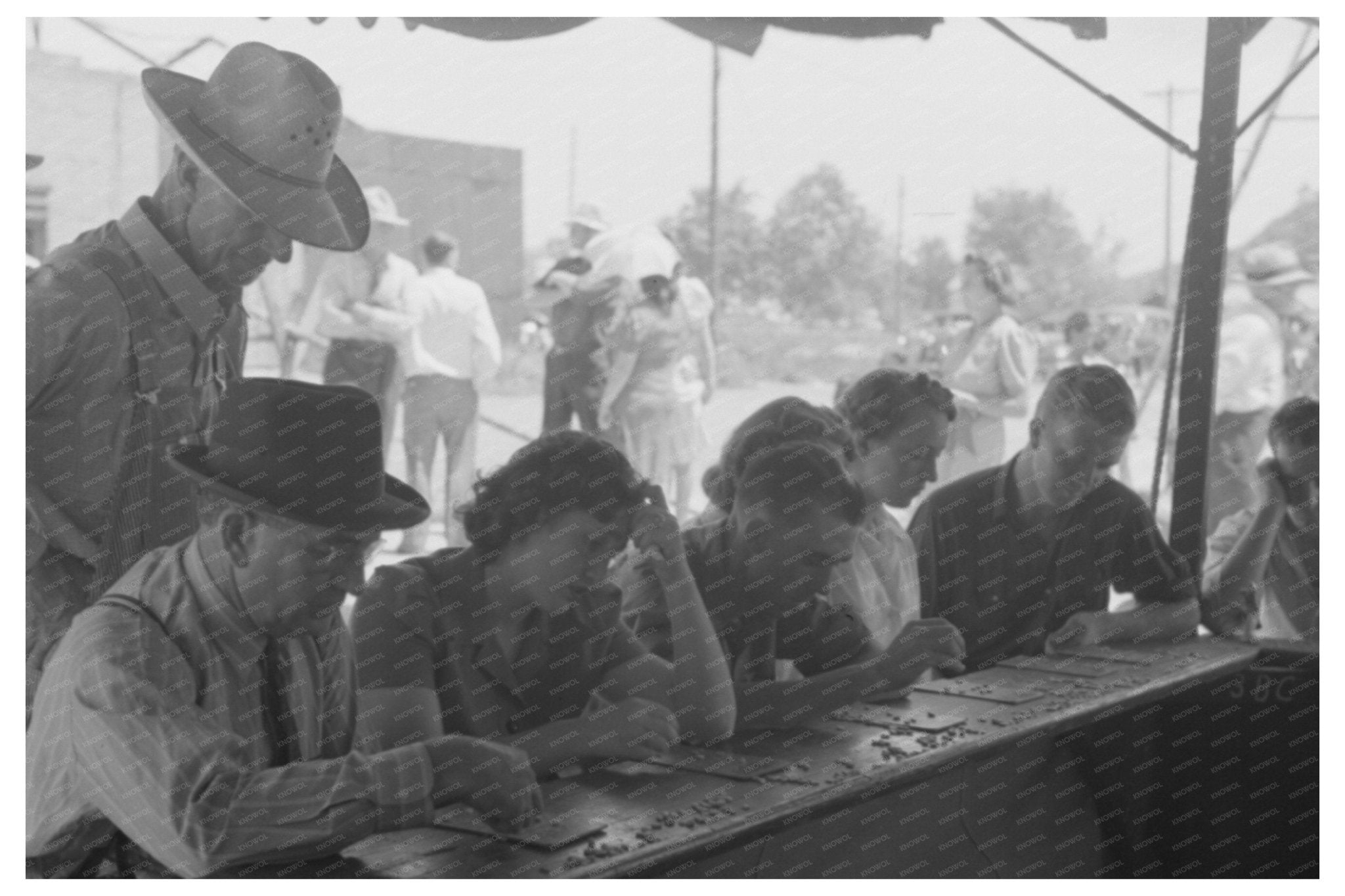 Bingo Players on Fourth of July in Vale Oregon 1941 - Available at KNOWOL