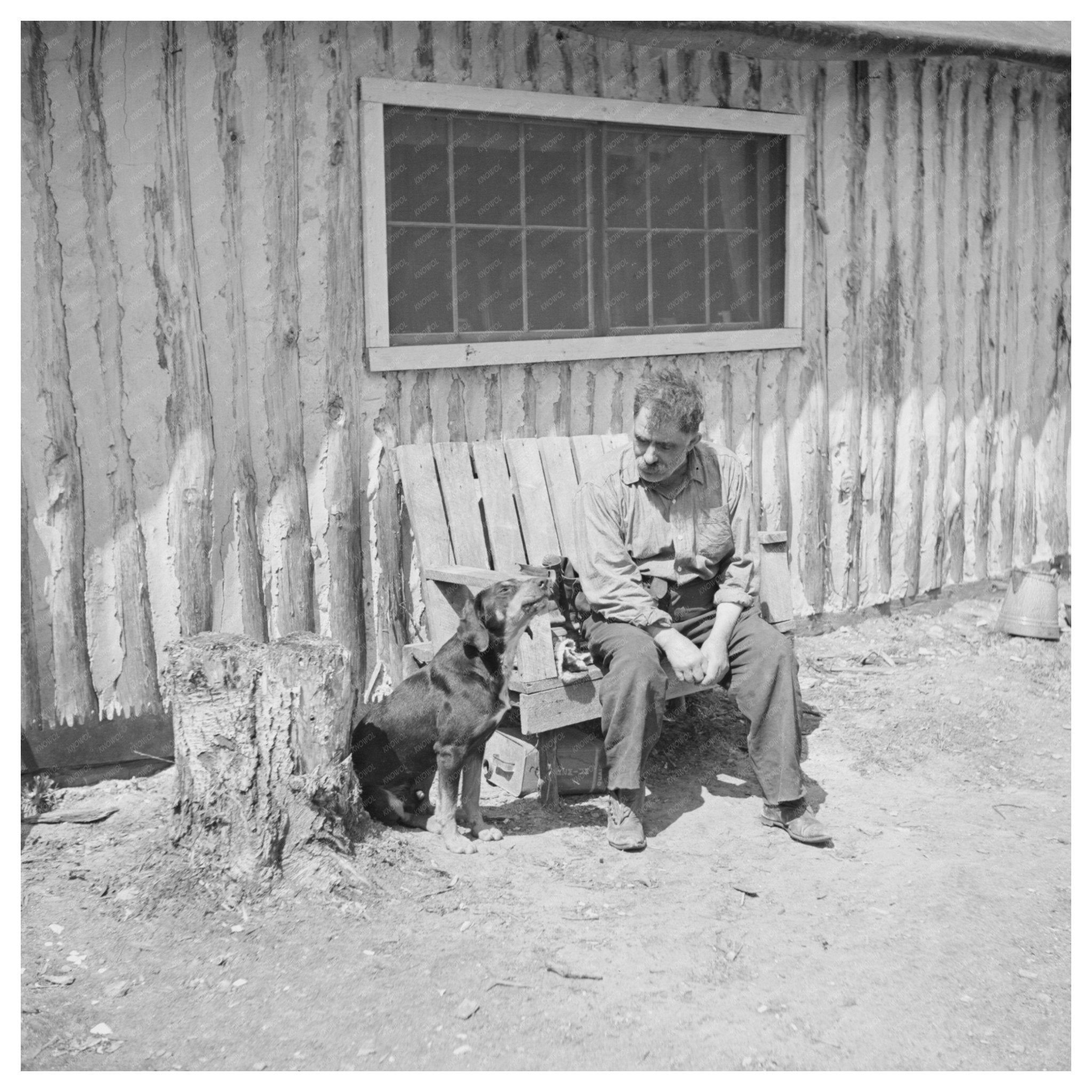 Black Aleck Dickinson and Snoop May 1937 Iron County Michigan - Available at KNOWOL