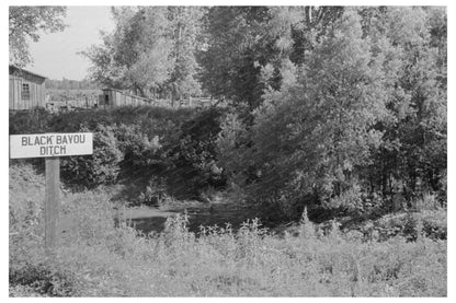 Black Bayou Ditch Missouri Agricultural Landscape 1938 - Available at KNOWOL