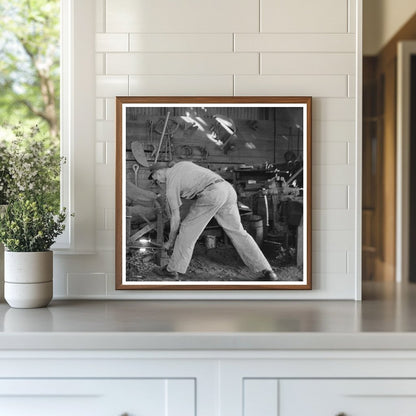 Blacksmith at Work in San Augustine Texas April 1939 - Available at KNOWOL