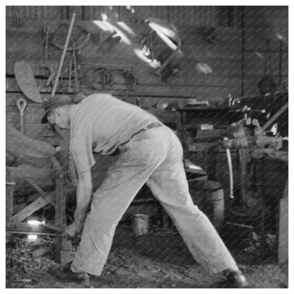 Blacksmith at Work in San Augustine Texas April 1939 - Available at KNOWOL