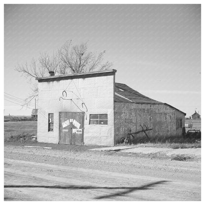 Blacksmith Shop in Des Lacs North Dakota 1937 - Available at KNOWOL