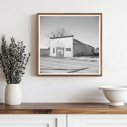 Blacksmith Shop in Des Lacs North Dakota 1937 - Available at KNOWOL