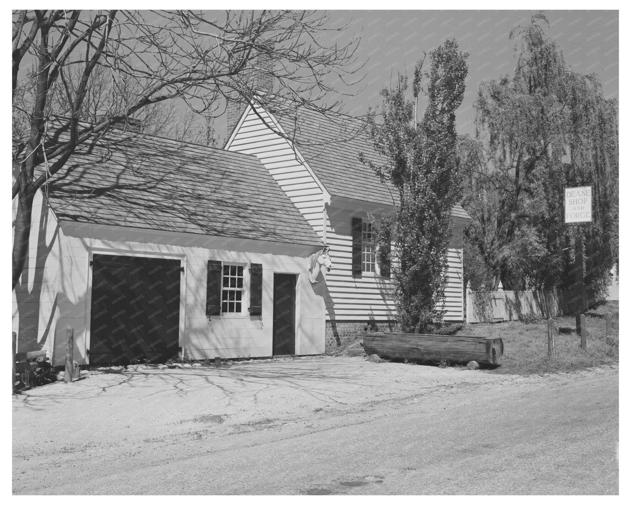 Blacksmith Shop Williamsburg Virginia April 1943 Photo - Available at KNOWOL