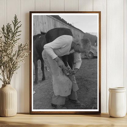 Blacksmith with Rodeo Performers San Angelo Fat Stock Show 1940 - Available at KNOWOL