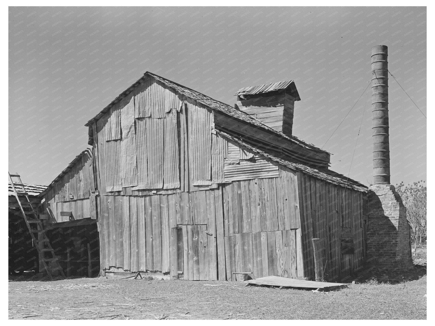 Blanchard Syrup Mill Louisiana 1938 Vintage Image - Available at KNOWOL