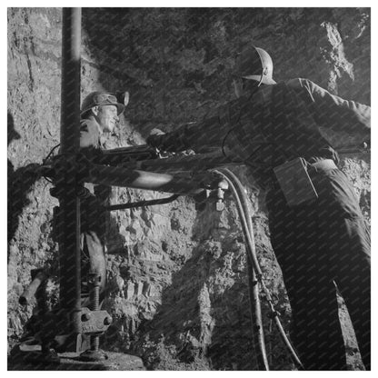 Blast Hole Drillers at Eagle - Picher Zinc Mine Oklahoma 1943 - Available at KNOWOL