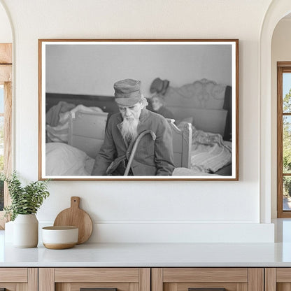 Blind Paralyzed Refugee in Sikeston Schoolhouse 1937 - Available at KNOWOL