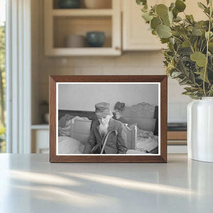 Blind Paralyzed Refugee in Sikeston Schoolhouse 1937 - Available at KNOWOL