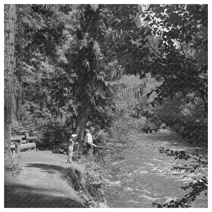 Blue Pool Forest Camp Willamette National Park 1942 - Available at KNOWOL