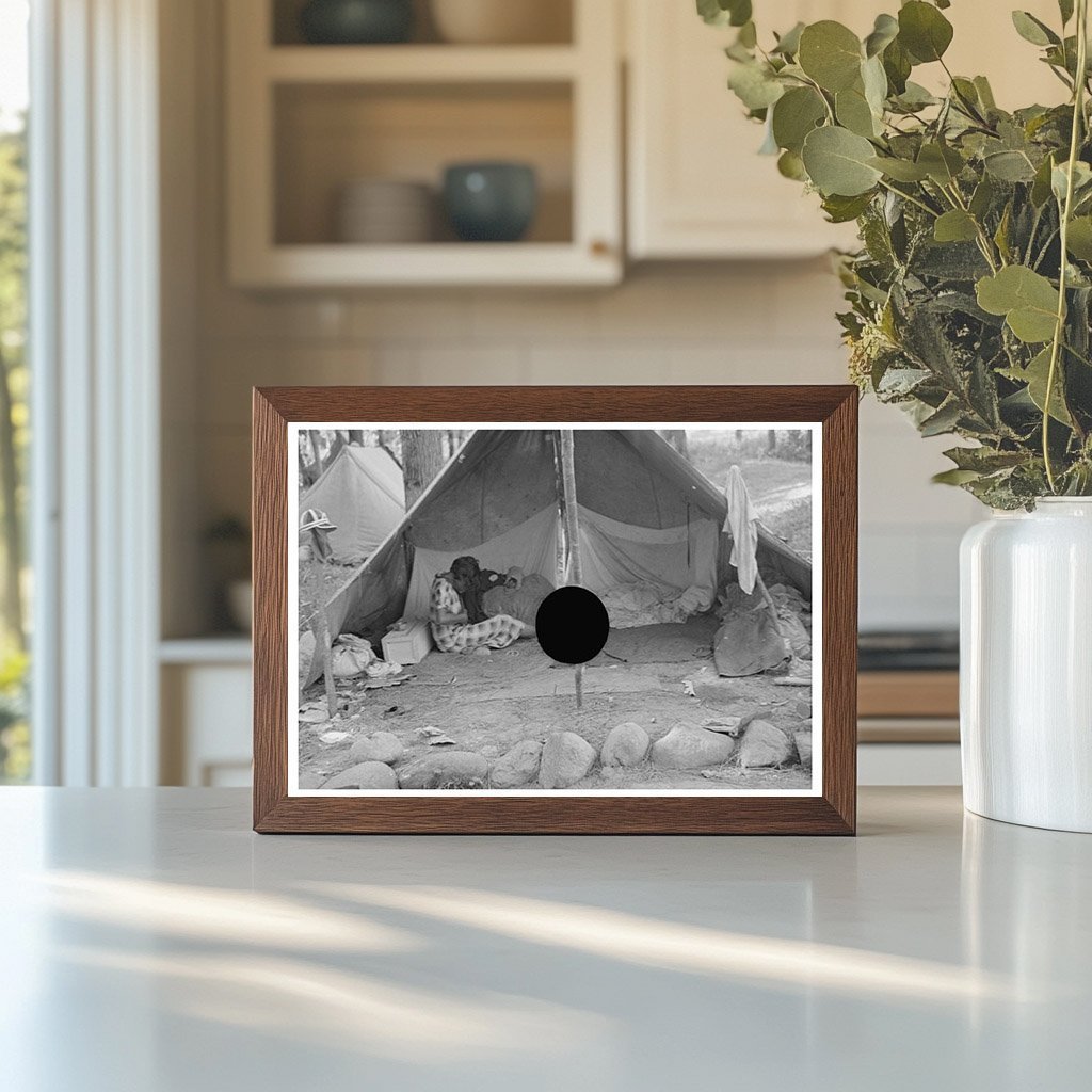 Blueberry Picker Tent Interior Minnesota 1937 - Available at KNOWOL