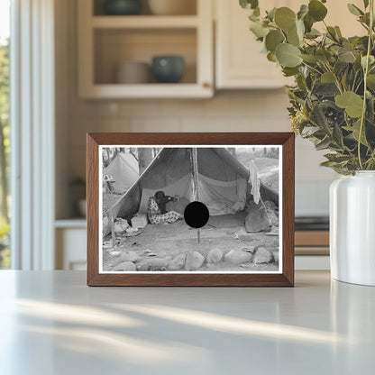 Blueberry Picker Tent Interior Minnesota 1937 - Available at KNOWOL