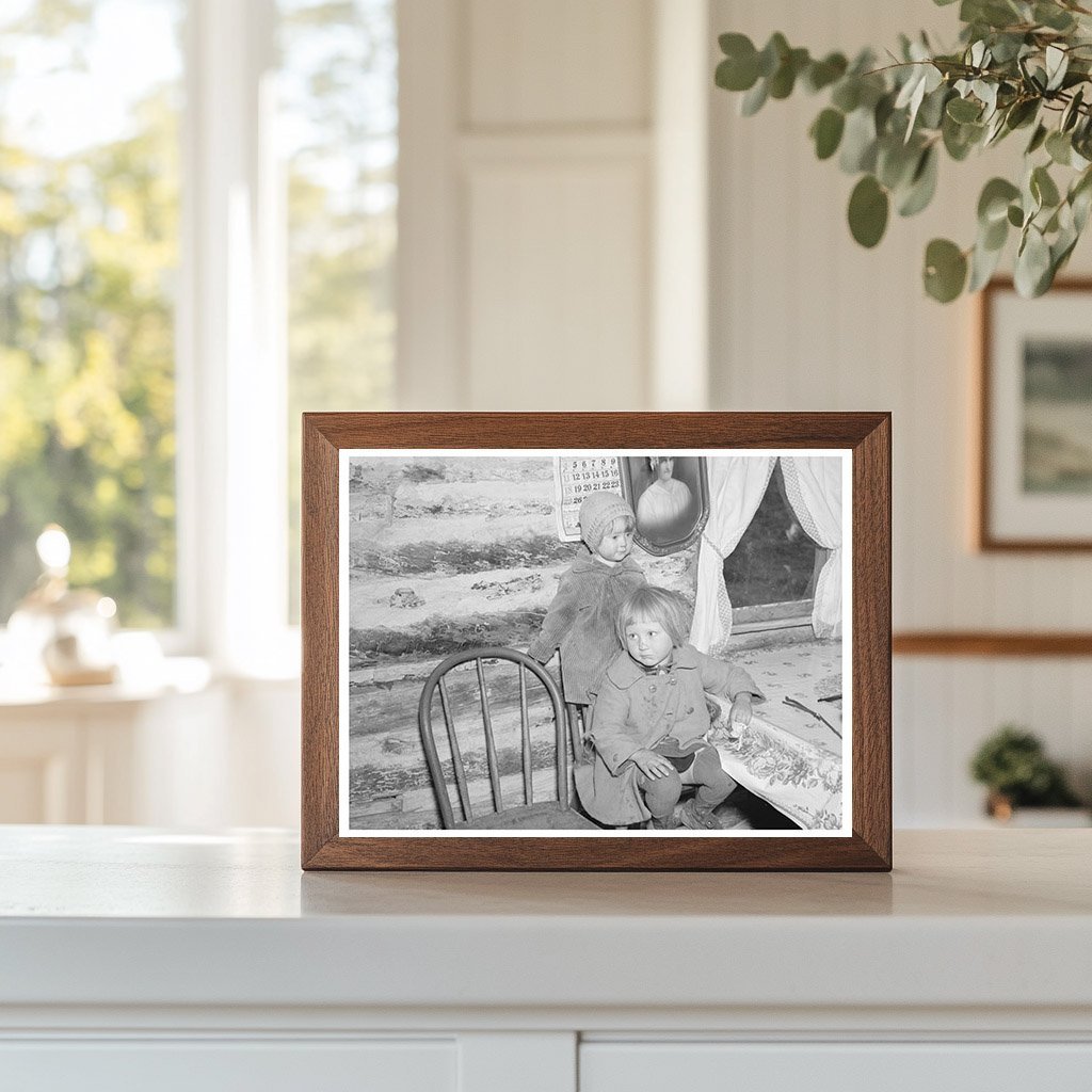Bodray Children in Home Tipler Wisconsin May 1937 - Available at KNOWOL