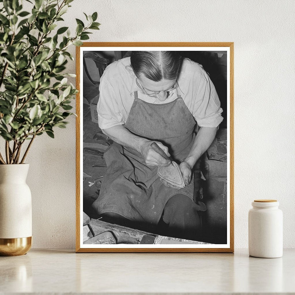 Boot Shop Craftsmanship in Alpine Texas May 1939 - Available at KNOWOL