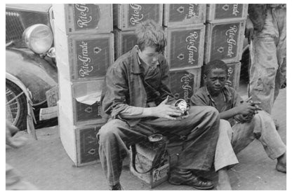 Bootblacks in Market Square Waco Texas November 1939 - Available at KNOWOL