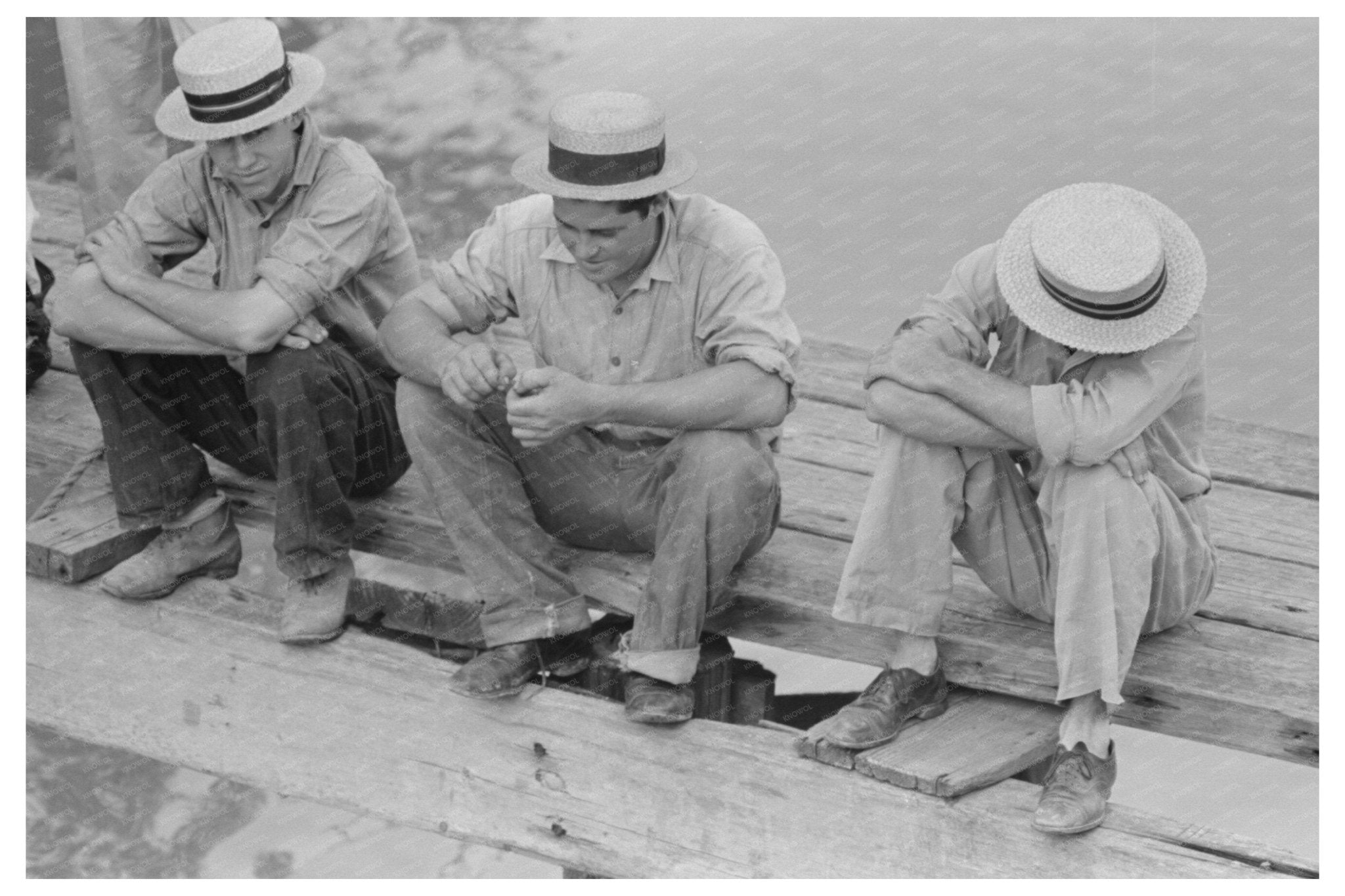 Boothville Louisiana Dock Scene September 1938 - Available at KNOWOL