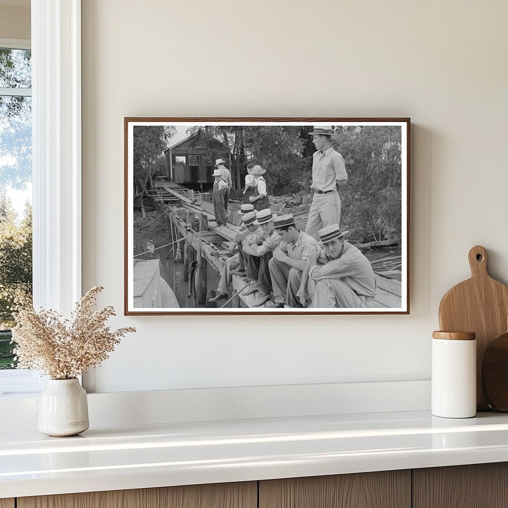 Boothville Louisiana Residents on Dock September 1938 - Available at KNOWOL