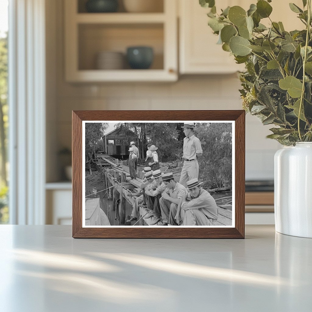 Boothville Louisiana Residents on Dock September 1938 - Available at KNOWOL