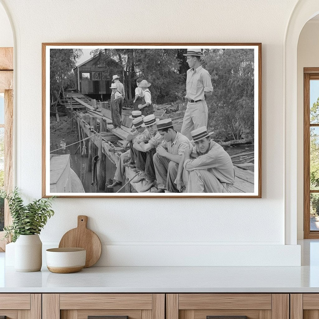 Boothville Louisiana Residents on Dock September 1938 - Available at KNOWOL